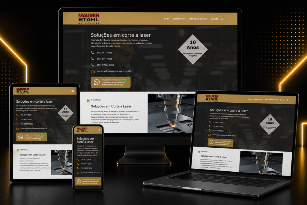 Solucoes em corte a laser projetos criacao de sites sp mais clientes